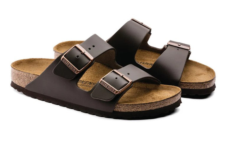 BIRKENSTOCK ARIZONA SMOOTH LEATHER (REGULAR) DARK BROWN