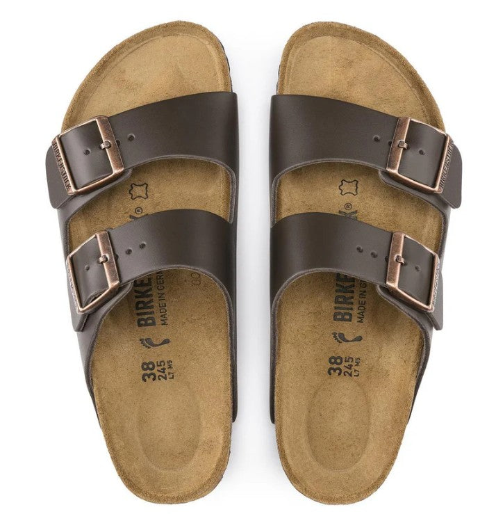 BIRKENSTOCK ARIZONA SMOOTH LEATHER (REGULAR) DARK BROWN