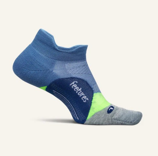 FEETURES ELITE LIGHT CUSHION NO-SHOW TAB - BAHAMA BLUE