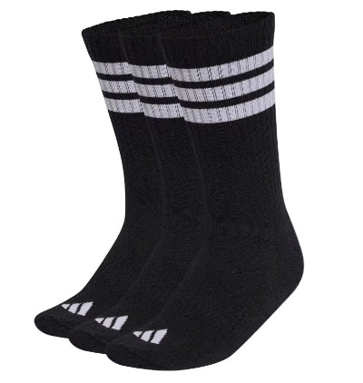 ADIDAS 3-STRIPES CUSHIONED SPORTSWEAR CREW SOCKS 3 PACK