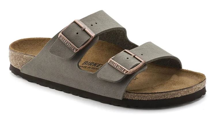 BIRKENSTOCK ARIZONA BIRKIBUC (REGULAR) STONE