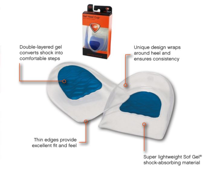 SOF SOLE GEL HEEL CUP (PAIR)