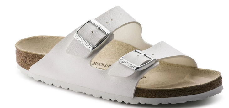 BIRKENSTOCK ARIZONA BIRKO FLOR (REGULAR) WHITE – Smiths Sports