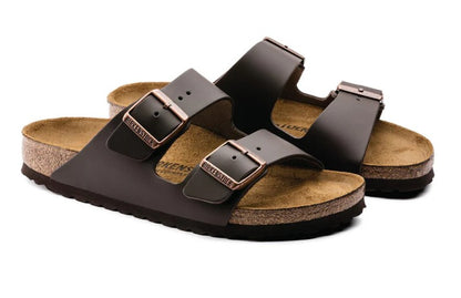 BIRKENSTOCK ARIZONA SMOOTH LEATHER (REGULAR) DARK BROWN