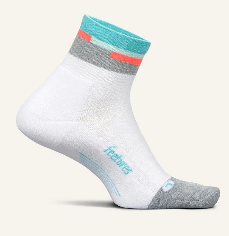 FEETURES ELITE LIGHT CUSHION QUARTER - AQUATIC WHITE