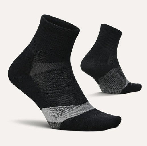 FEETURES ELITE LIGHT CUSHION QUARTER - BLACK