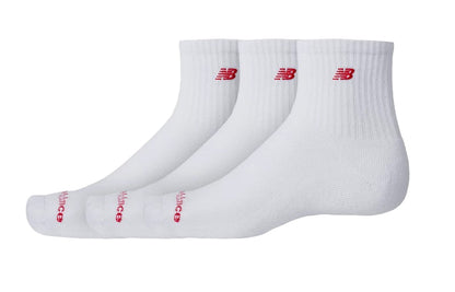 NEW BALANCE PATCH LOGO ANKLE SOCKS 3 PACK