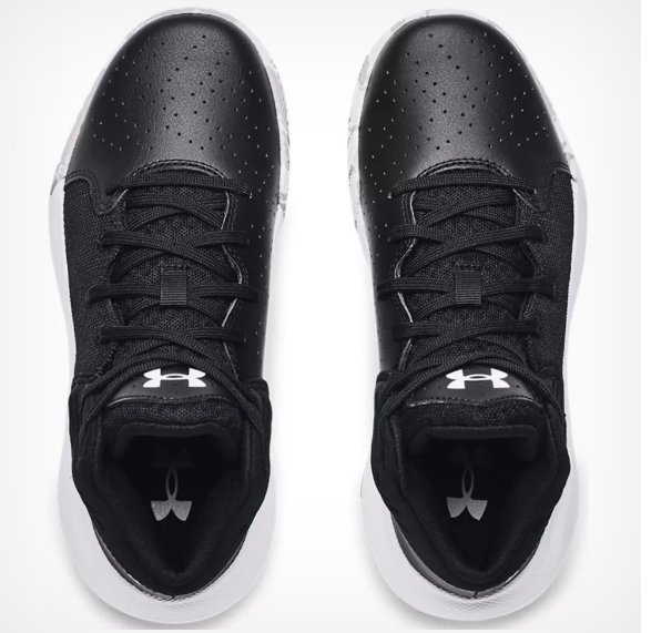Youth black under armour top shoes