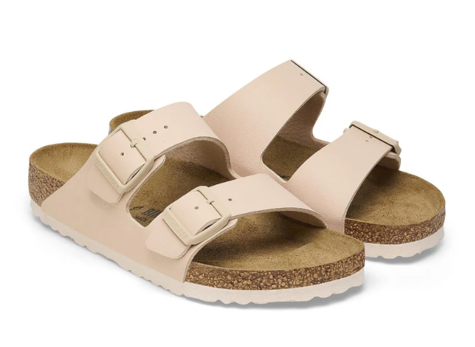 BIRKENSTOCK ARIZONA BIRKO FLOR (REGULAR) NEW BEIGE