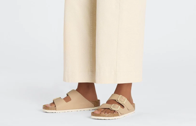 BIRKENSTOCK ARIZONA BIRKO FLOR (REGULAR) NEW BEIGE