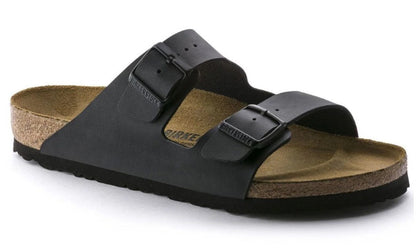 BIRKENSTOCK ARIZONA BIRKO FLOR (REGULAR) BLACK