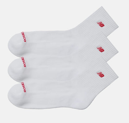 NEW BALANCE PATCH LOGO ANKLE SOCKS 3 PACK