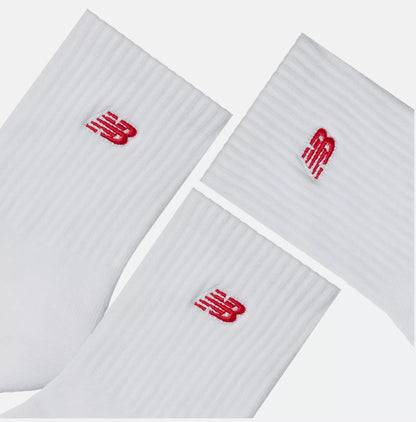 NEW BALANCE PATCH LOGO ANKLE SOCKS 3 PACK