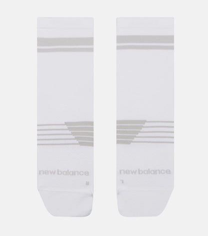 NEW BALANCE PRO RUN QTR SOCK 1 PAIR WHITE