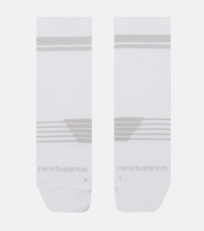 NEW BALANCE PRO RUN QTR SOCK 1 PAIR WHITE