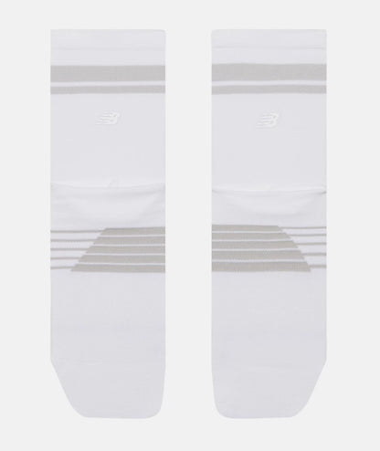 NEW BALANCE PRO RUN QTR SOCK 1 PAIR WHITE