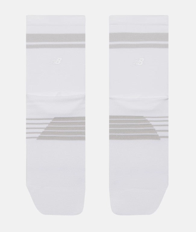 NEW BALANCE PRO RUN QTR SOCK 1 PAIR WHITE