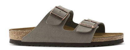 BIRKENSTOCK ARIZONA BIRKIBUC (REGULAR) STONE
