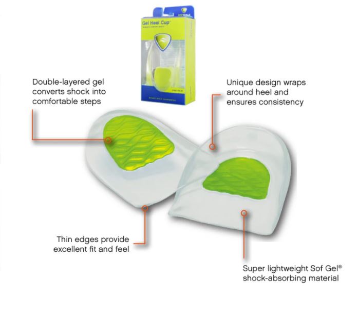 SOF SOLE GEL HEEL CUP (PAIR)