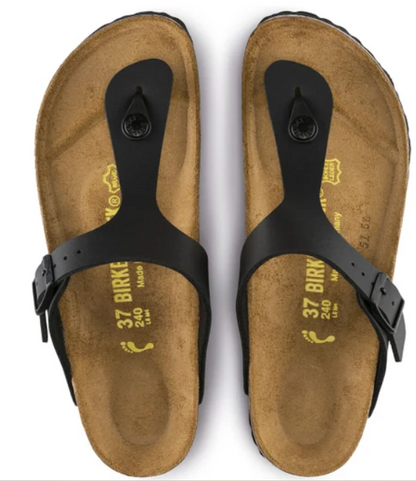 BIRKENSTOCK GIZEH BIRKO FLOR BLACK REGULAR